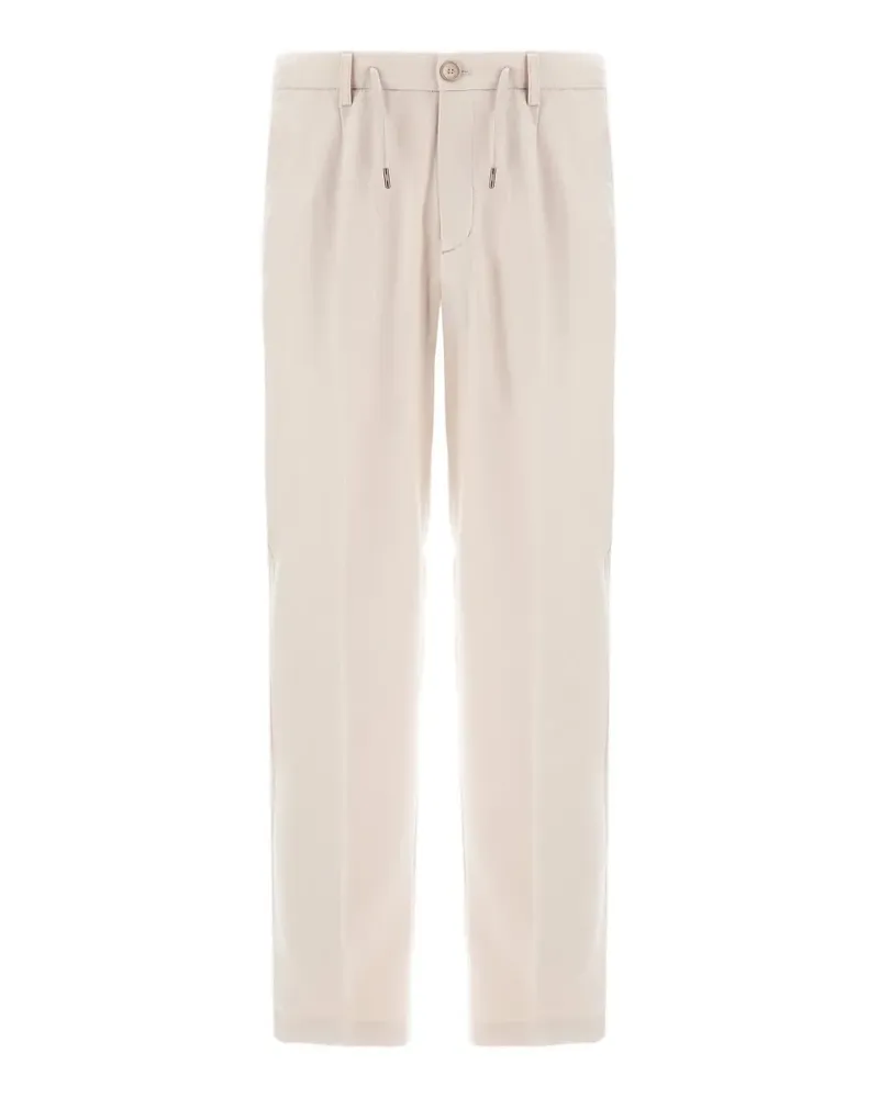 Herno Wasserabweisende Hose mit Falten - Nude Nude