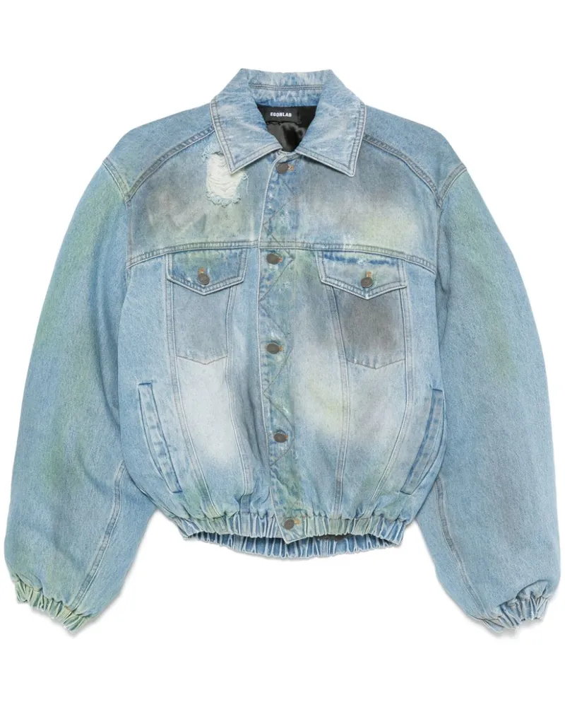 Egonlab Bomberjacke im Jeans-Look - Blau Blau