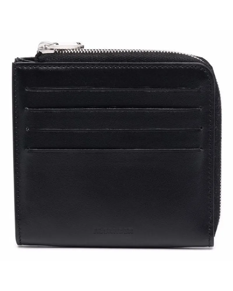 Jil Sander Portemonnaie mit Kartenfächern Schwarz