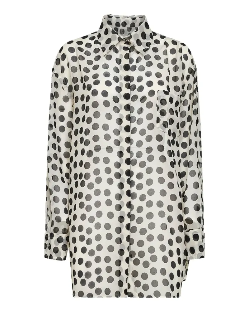 Chiara Boni polka-dot shirt - Nude Nude