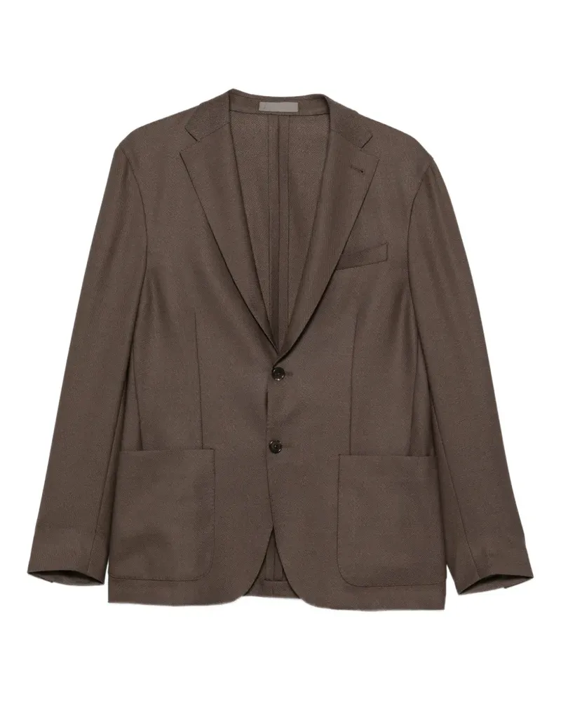 Corneliani Sakko mit fallendem Revers - Braun Braun