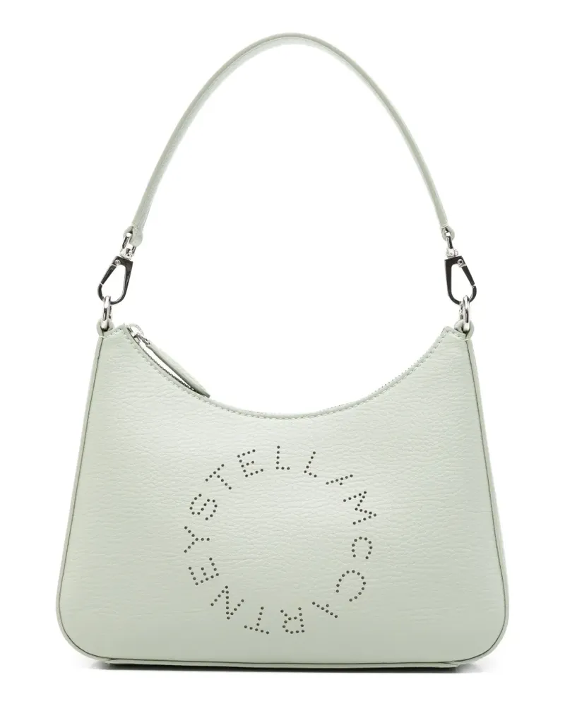Stella McCartney logo-perforated shoulder bag - Grün Grün