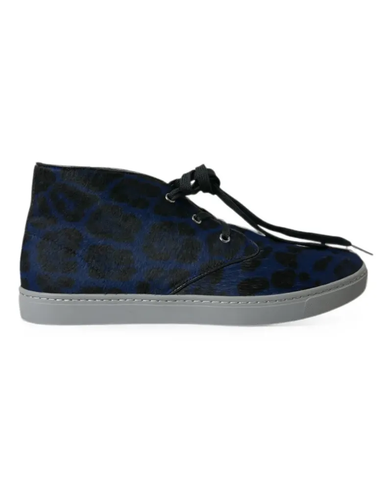 Dolce & Gabbana Sneakers mit Leopardenprint - Blau Blau