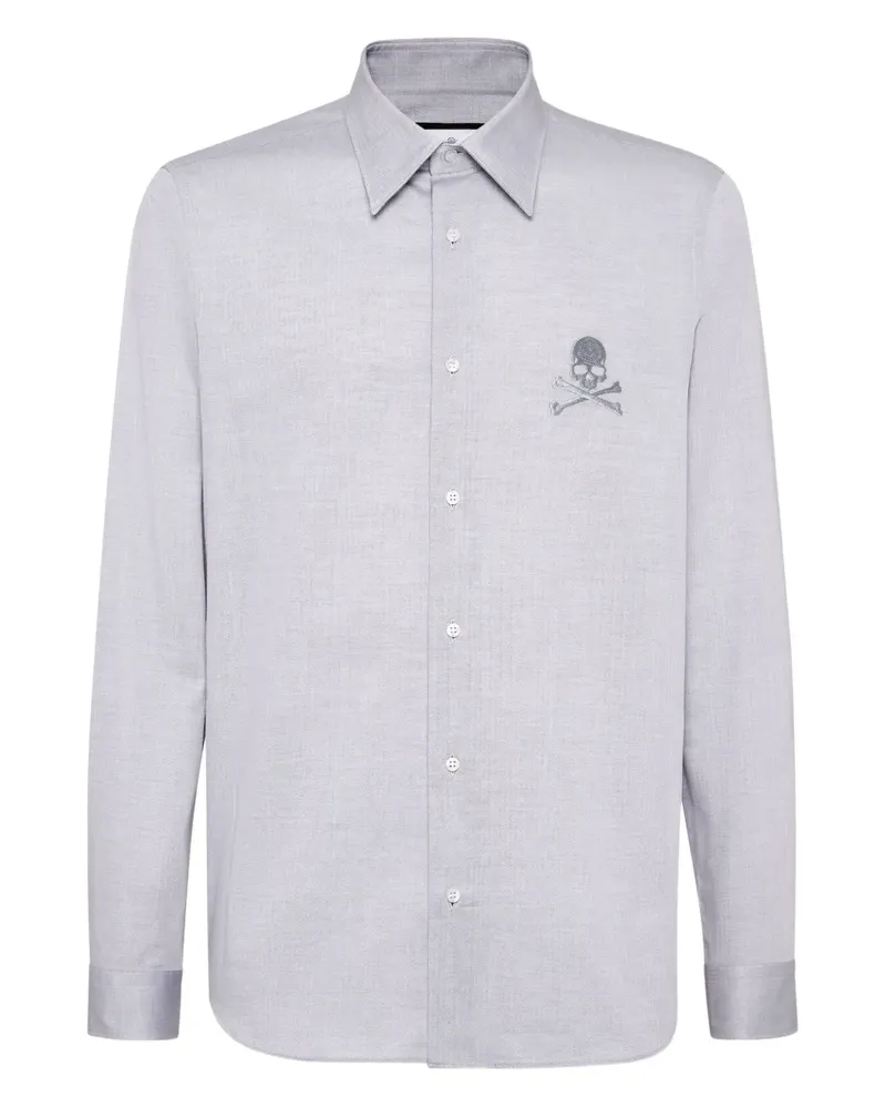 Philipp Plein Klassisches Hemd - Grau Grau
