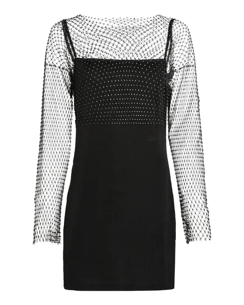 Karl Lagerfeld Minikleid mit Strass - Schwarz Schwarz