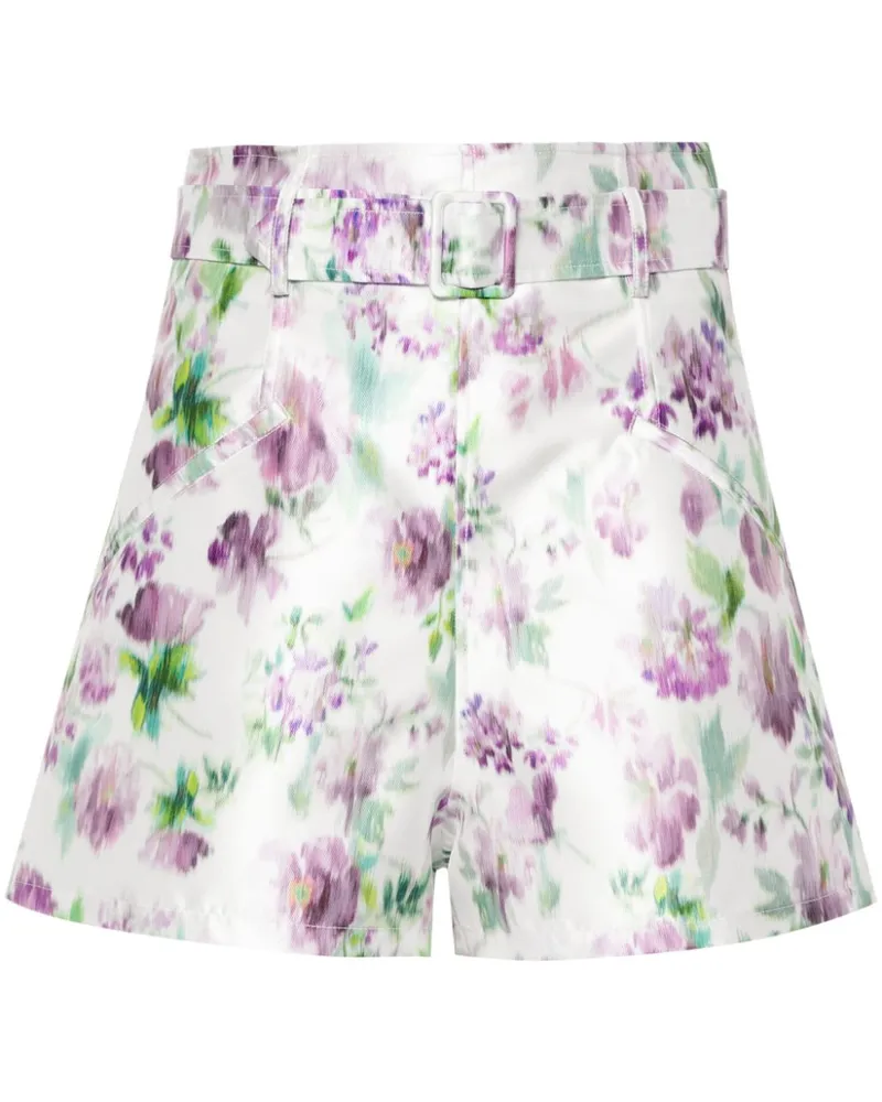 Philosophy Di Lorenzo Serafini Shorts mit Blumen-Print Weiß