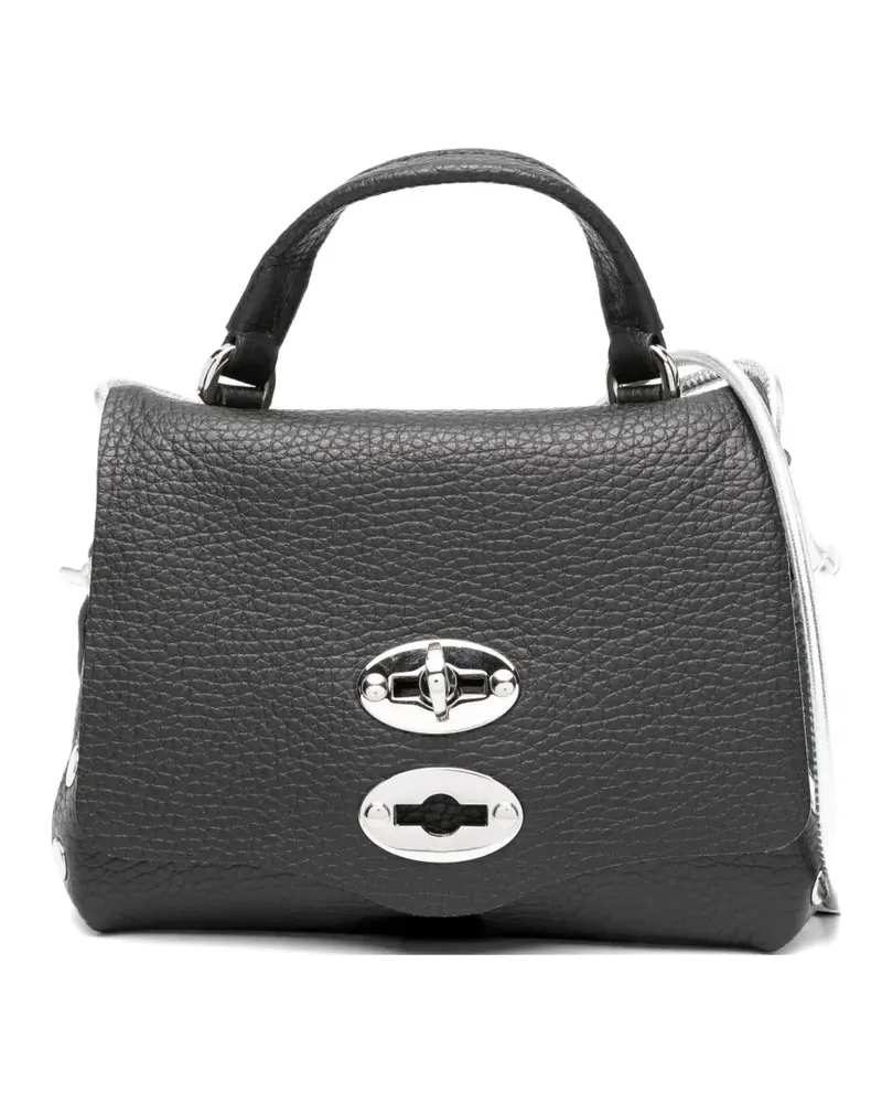 Zanellato top-handle studded shoulder bag - Schwarz Schwarz