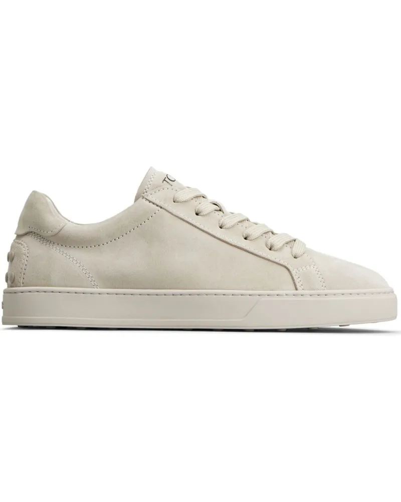 TOD'S Sneakers aus Wildleder mit Logo-Detail - Nude Nude