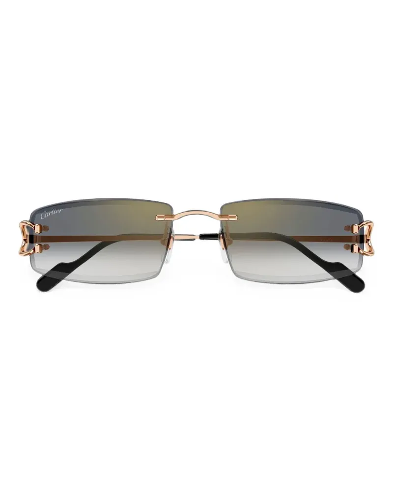 Cartier Rahmenlose Sonnenbrille - Rosa Rosa