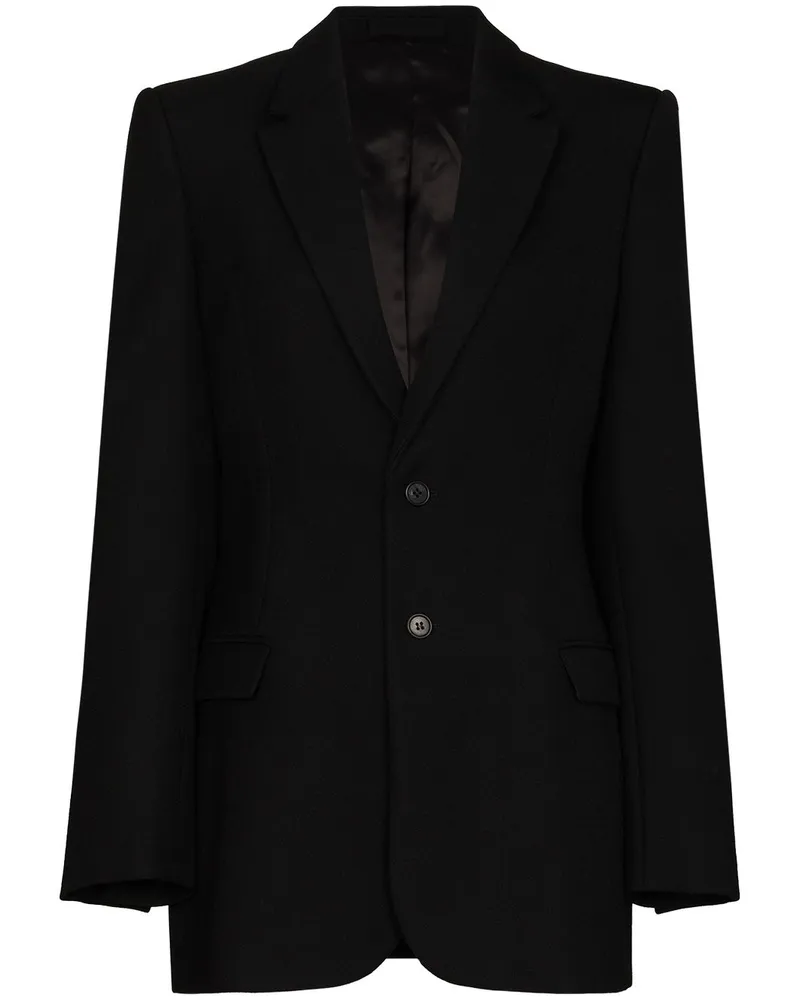 WARDROBE.NYC x Browns 50 Einreihiger Blazer Schwarz