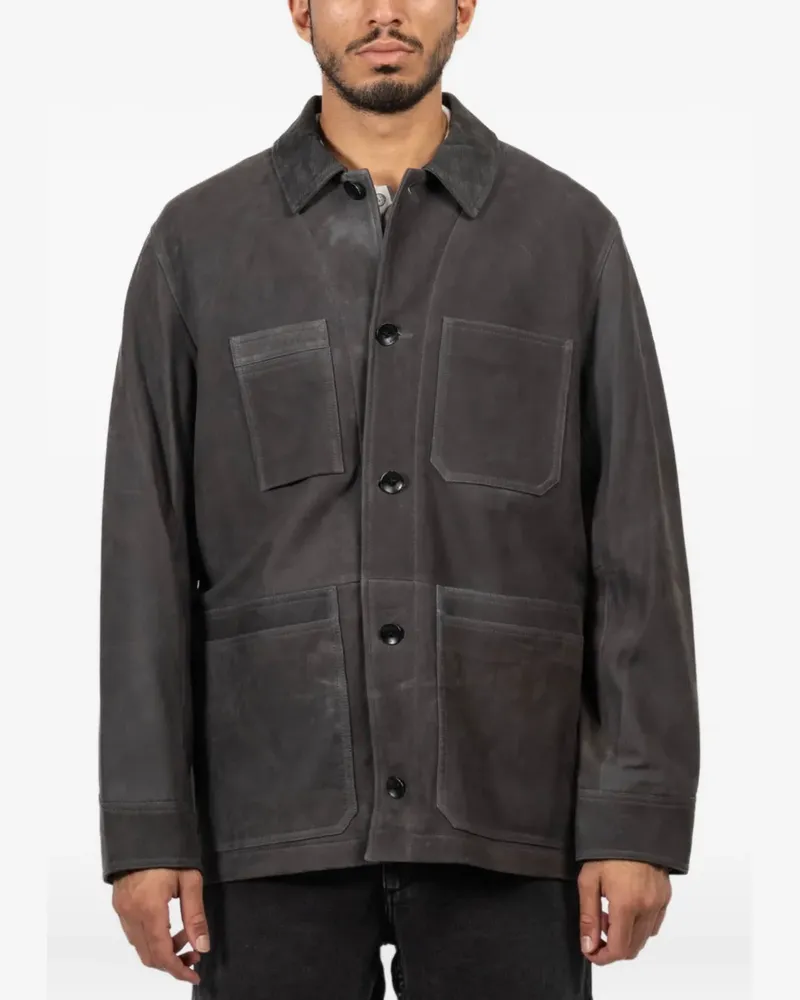 Rag & Bone Graham Chore Jacke mit geknöpften Taschen - Grau Grau