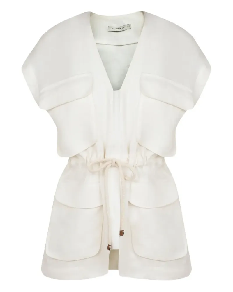 Lenny Niemeyer Bluse mit Kordelzug - Weiß Weiß