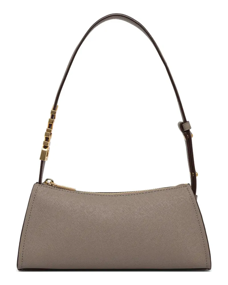 DKNY logo-plaque shoulder bag - Grau Grau