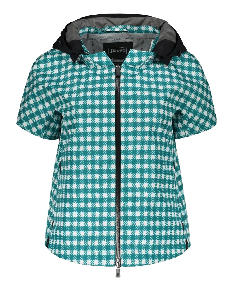Herno Jacke mit Karomuster - Grün Grün