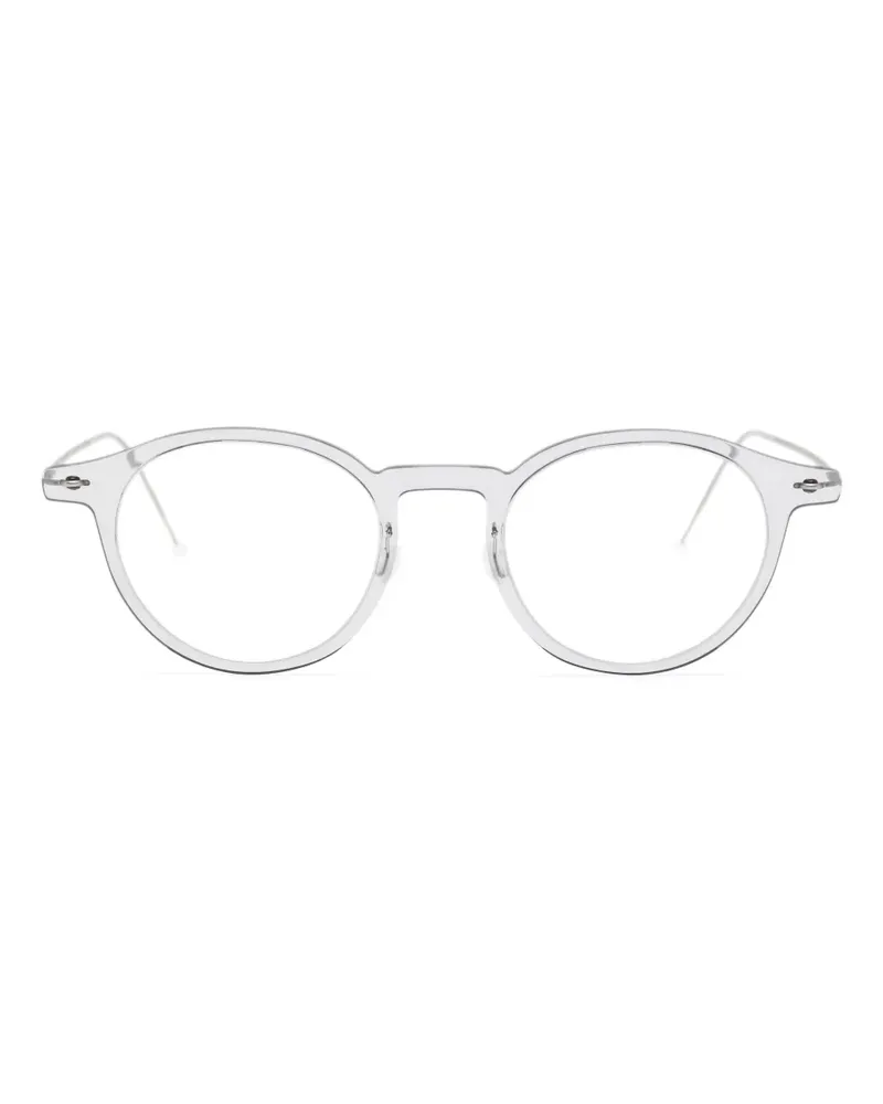 Lindberg N.O.W Brille mit rundem Gestell - Silber Silber