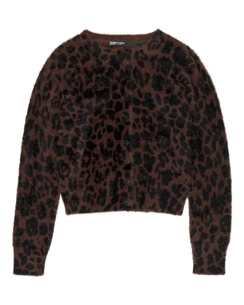 BIMBA Y LOLA Cardigan mit Leopardenmuster - Braun Braun