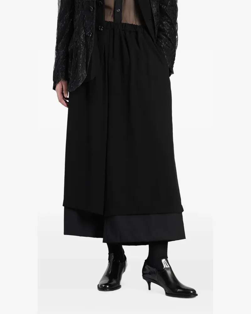 Comme des Garçons Hose im Layering-Look - Schwarz Schwarz
