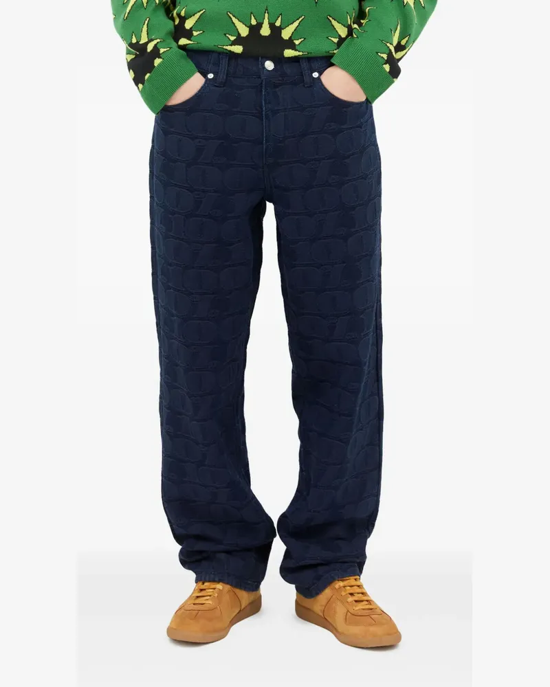 AWAKE NY Jeans aus Logo-Jacquard - Blau Blau