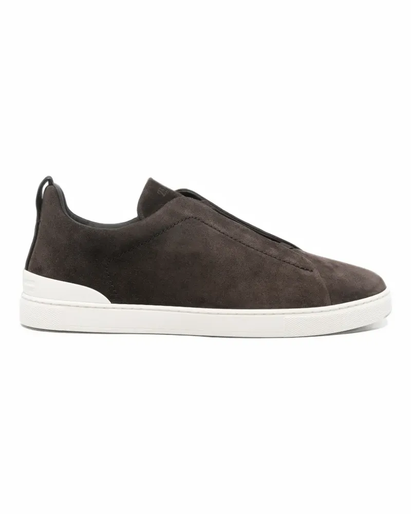 Ermenegildo Zegna Triple Stitch Sneakers aus Wildleder - Braun Braun