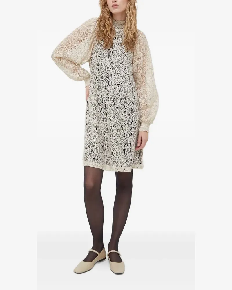 BRUUNS BAZAAR Kleid mit Spitze - Nude Nude