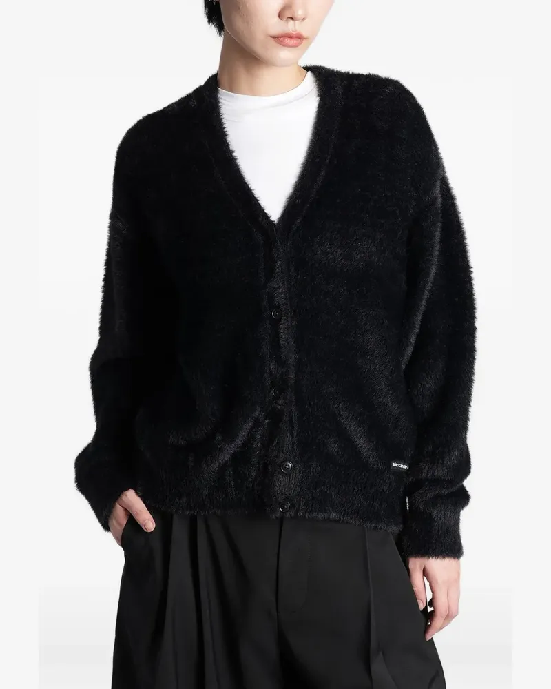 Alexander Wang Strukturierter Cardigan mit V-Ausschnitt - Schwarz Schwarz