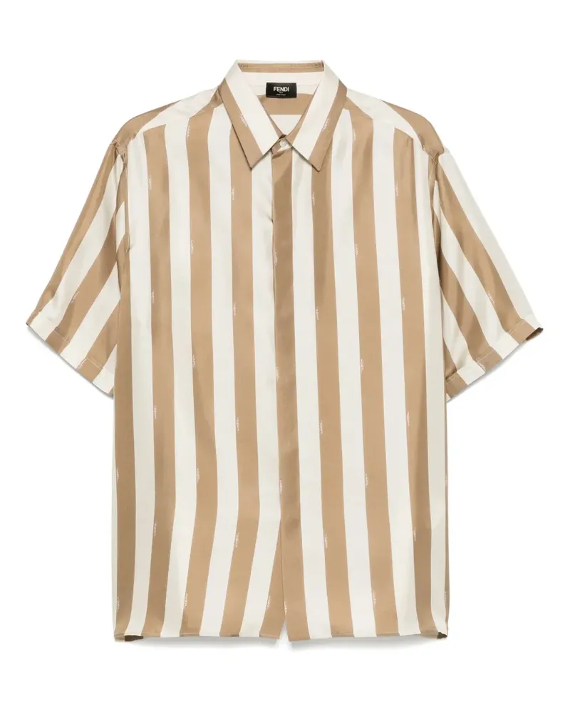 Fendi Hemd aus Seide - Nude Nude