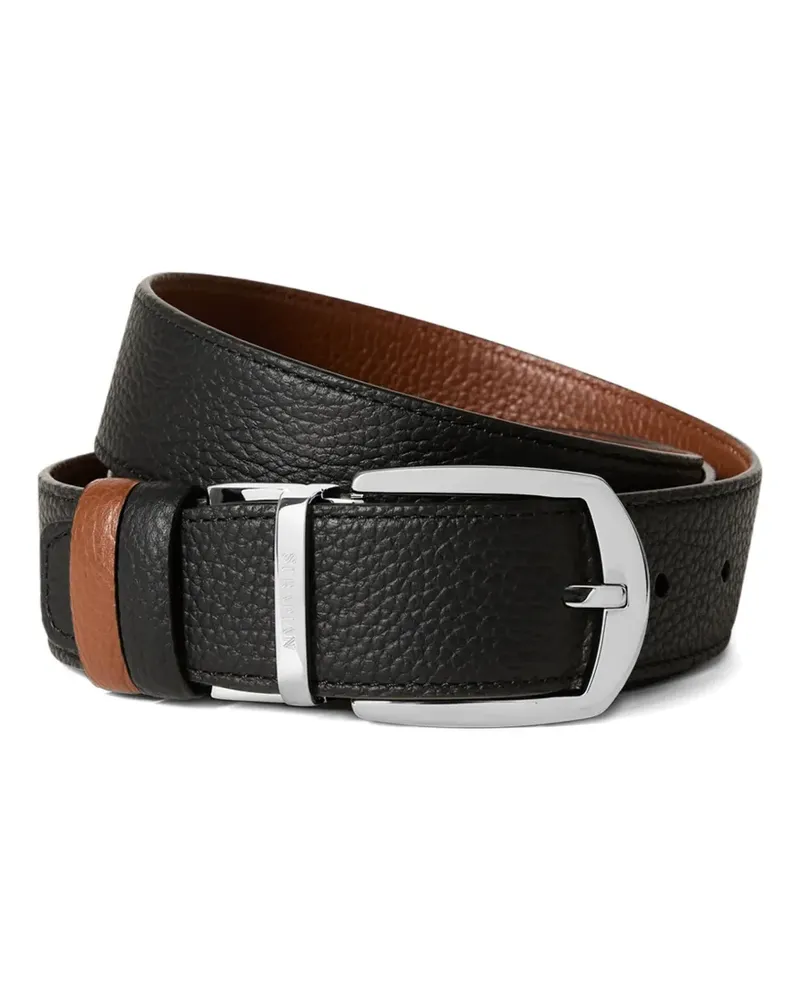 Serapian leather belt - Schwarz Schwarz