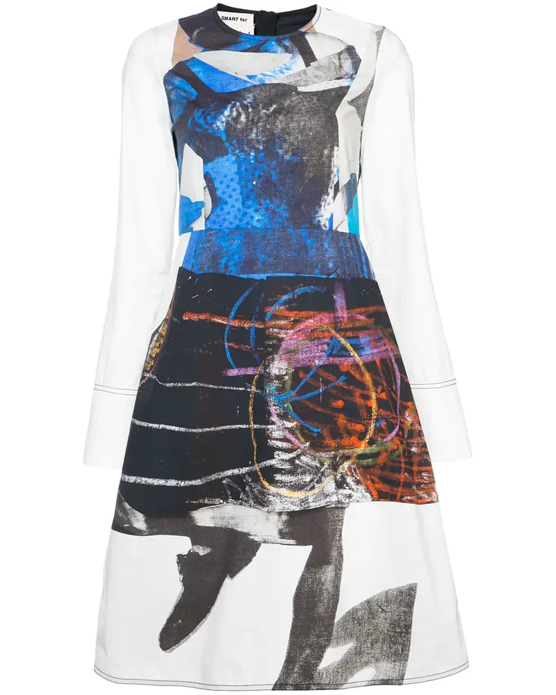 Marni Kleid mit abstraktem Print - Mehrfarbig Mehrfarbig
