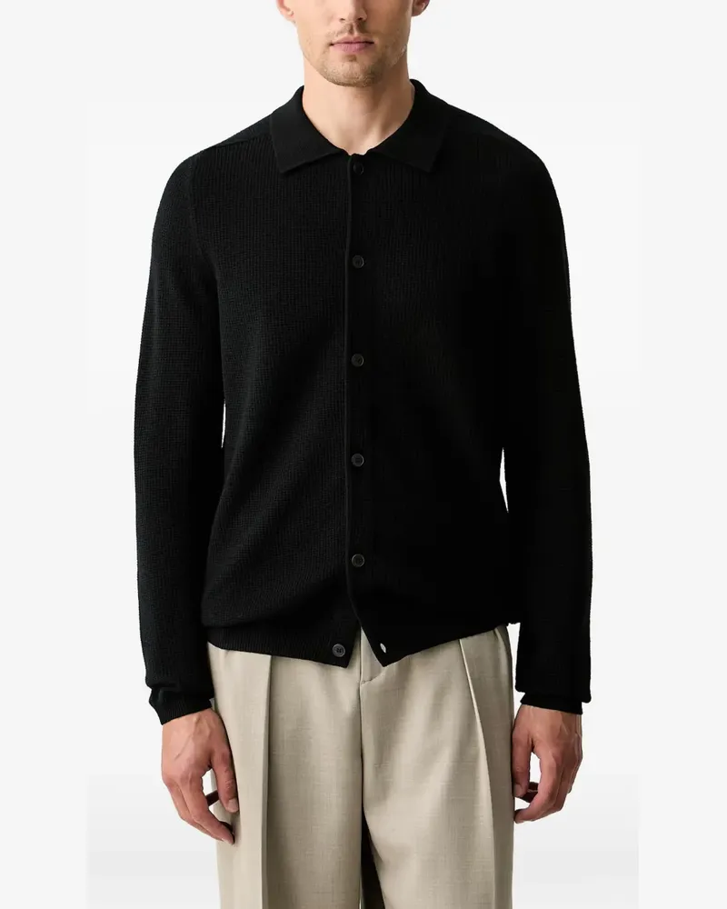 Marc O'Polo Cardigan mit Knopfleiste - Schwarz Schwarz