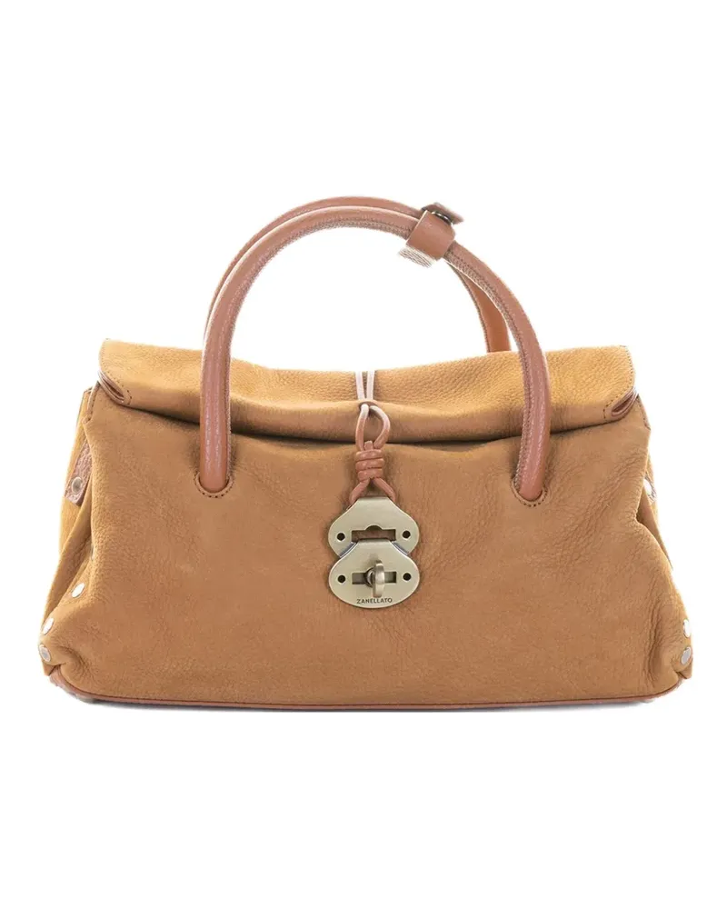 Zanellato Jones Tote Bag aus Wildleder - Braun Braun
