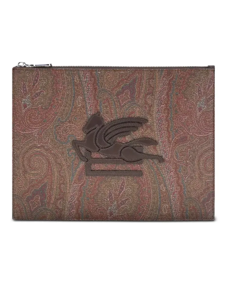 Etro Clutch mit Paisleymuster - Braun Braun