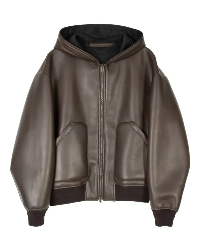 Salvatore Santoro Klassische Lederjacke - Braun Braun