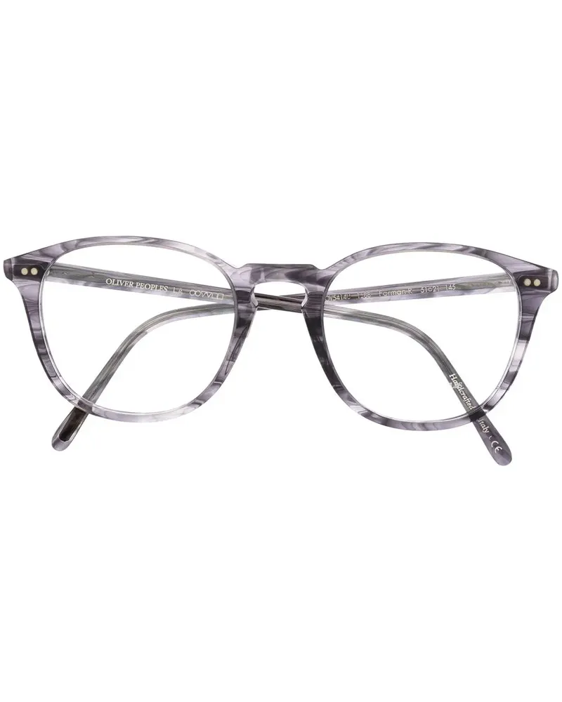 Oliver Peoples Brille mit rundem Gestell - Grau Grau