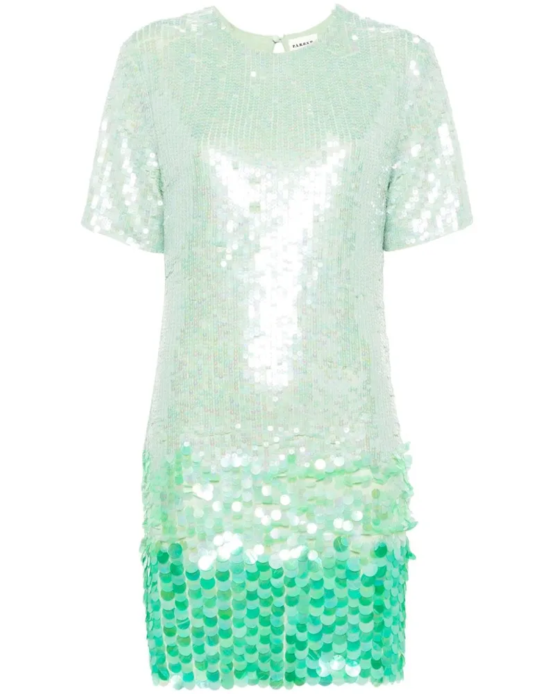 P.A.R.O.S.H. P.A.R.O H. Gia Minikleid mit Pailletten - Grün Grün