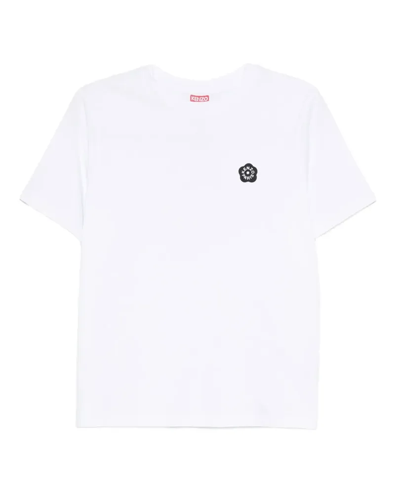Kenzo Boke Flower 2.0 T-Shirt mit Blumenstickerei - Weiß Weiß