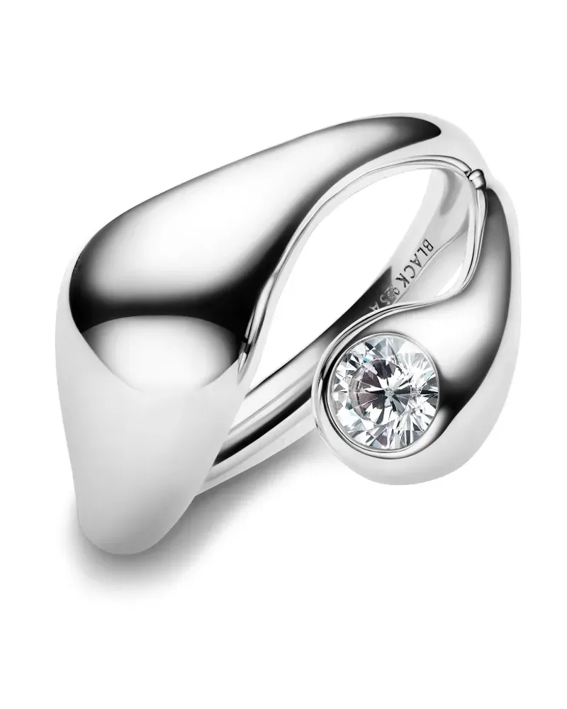 Maria Black Mermaid ring - Silber Silber