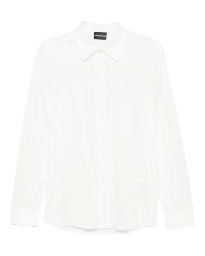 Emporio Armani Hemd mit Logo-Detail - Weiß Weiß