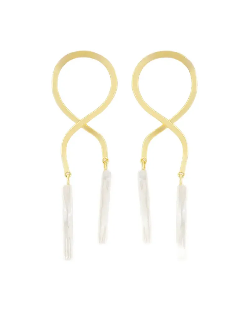 Lizzie Fortunato Verdrehte Ohrringe - Gold Gold