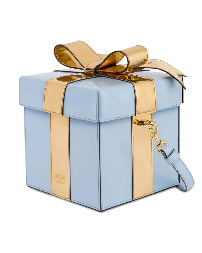 Moschino Schultertasche mit Schleifendetail - Blau Blau