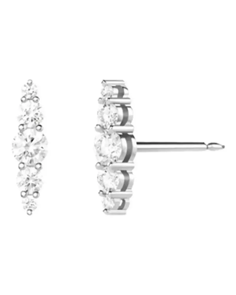 Melissa Kaye 18kt Aria Weißgoldohrringe mit Diamant - Silber Silber