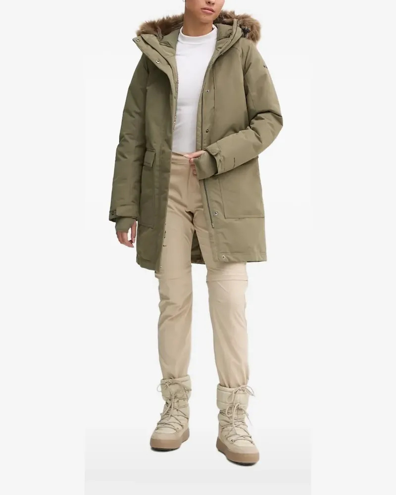 Columbia Sportswear Company Kapuzenparka mit Faux Fur - Grün Grün