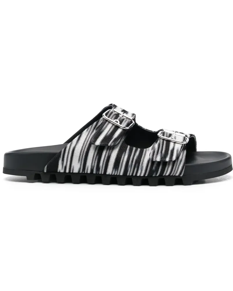 Missoni Pantoletten in Strickoptik - Schwarz Schwarz