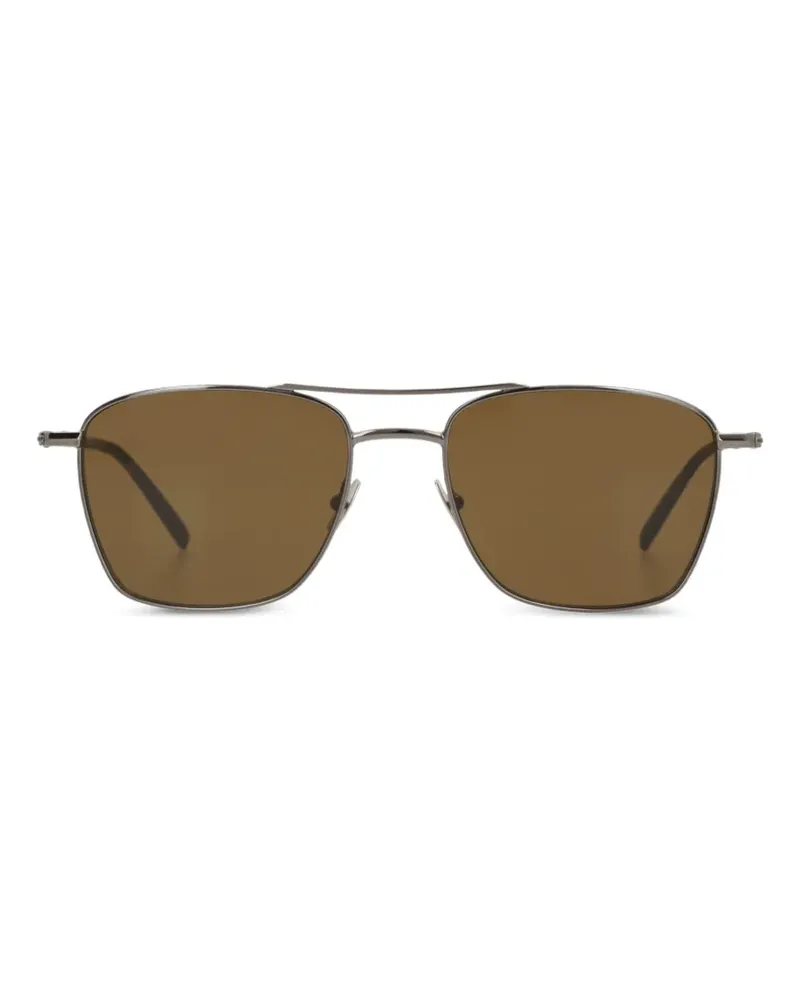 Saint Laurent 866 Pilotenbrille mit Doppelsteg - Grau Grau
