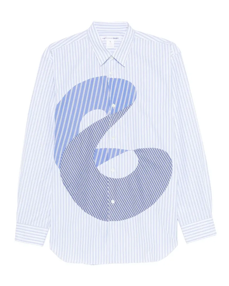 Comme des Garçons striped shirt - Blau Blau
