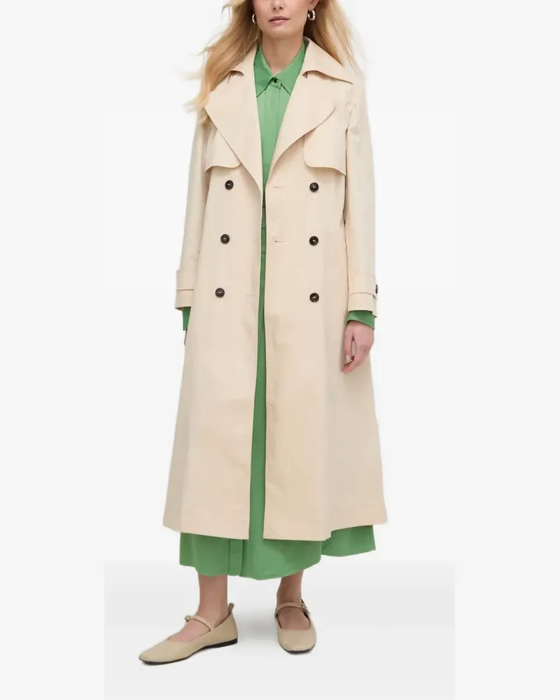 HUGO BOSS belted midi shirt dress - Grün Grün