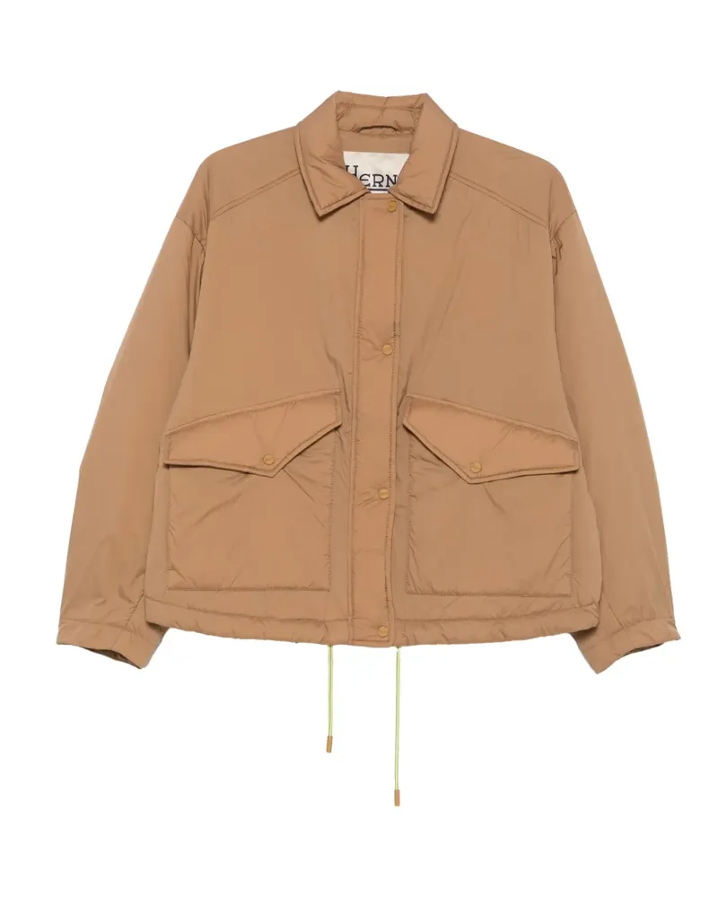 Herno flap-pocket padded jacket - Nude Nude