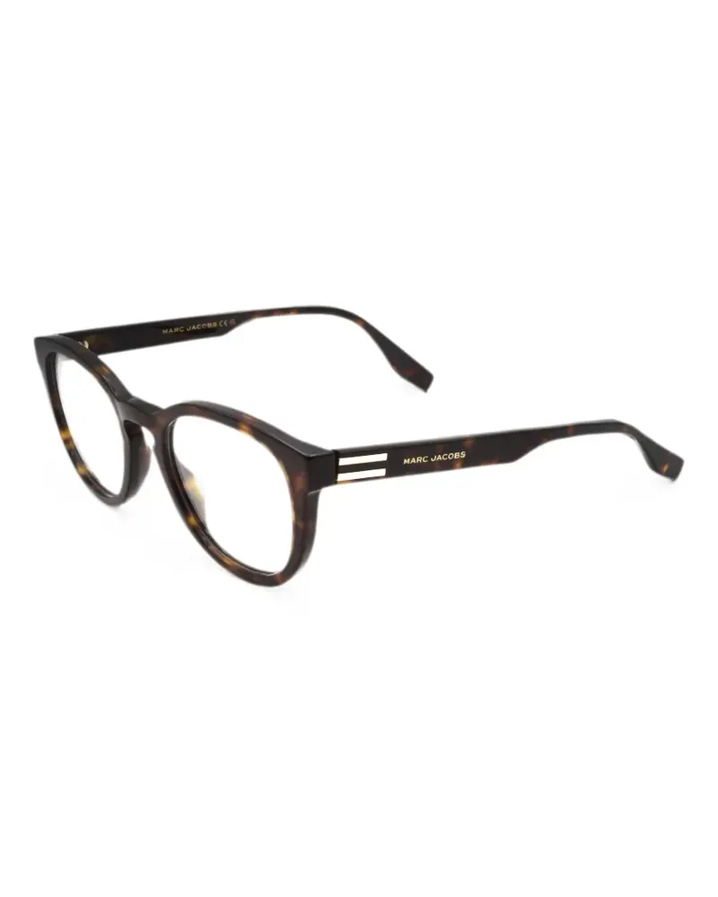 Marc Jacobs Runde Brille in Schildpattoptik - Braun Braun