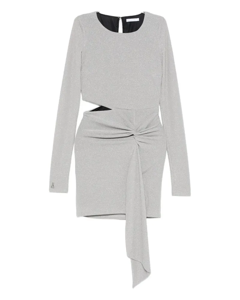 Patrizia Pepe lurex dress - Silber Silber
