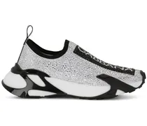 Fast Sneakers mit Strassverzierung - Silber