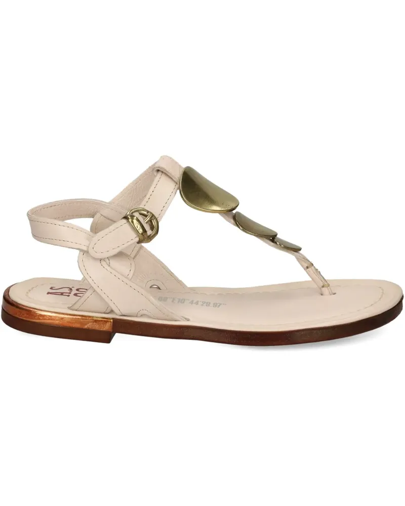 A.S.98 Sandalen mit T-Riemen - Nude Nude